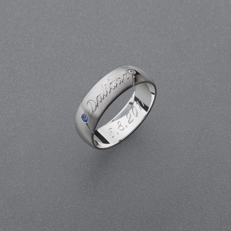 Stříbrný prsten vzor PM09